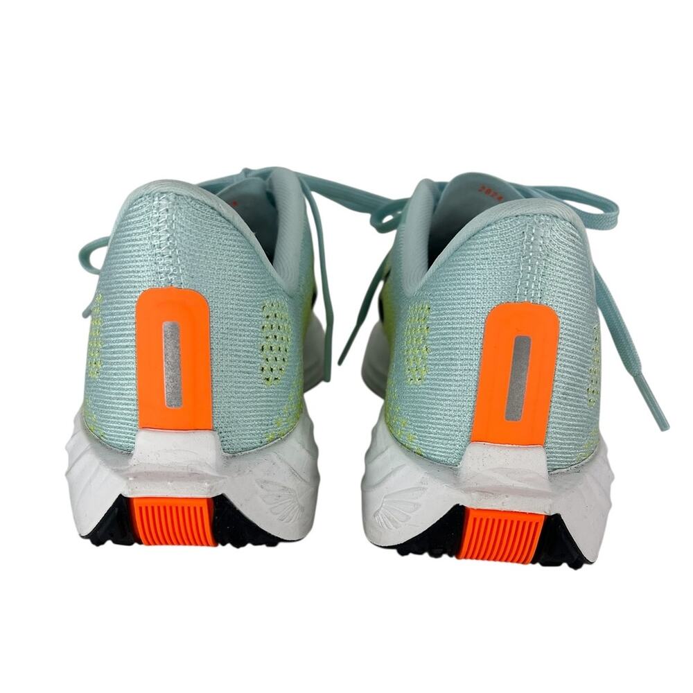 Nike Women's ZoomX Running Shoe - Light Blue, Lime, Orange, Black, White - Picture 8 of 13